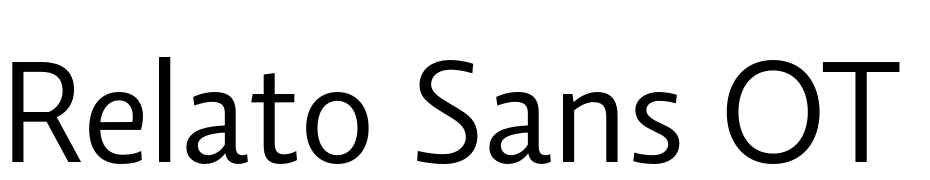 Relato Sans OT Regular cкачати шрифт безкоштовно